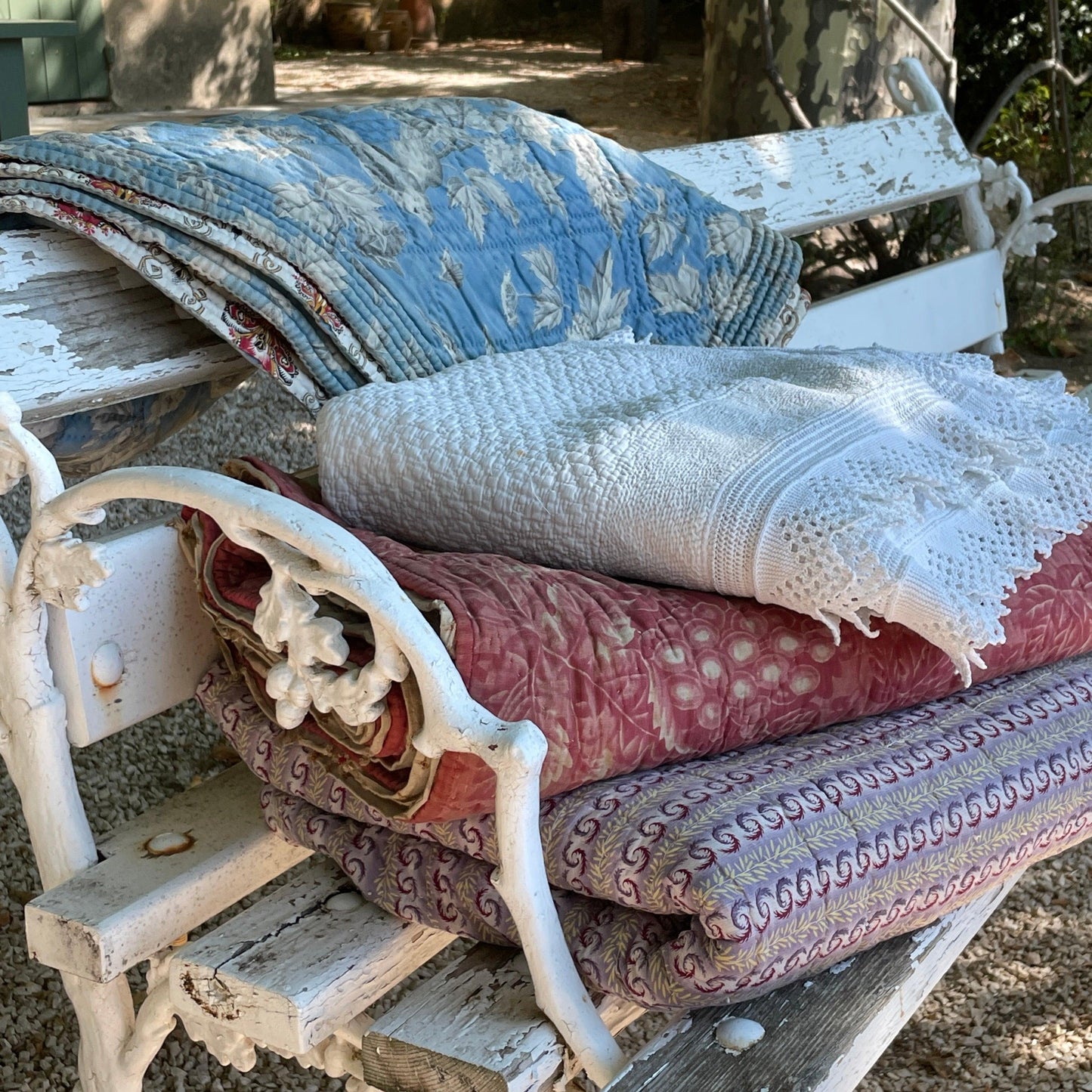 Antique French Linens and Quilts - Rebecca's Aix Home