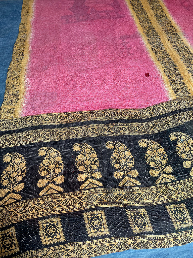 Vintage Kantha Quilt 52