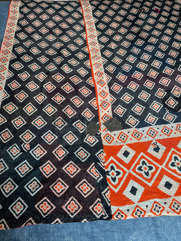 Vintage Kantha Quilt 52