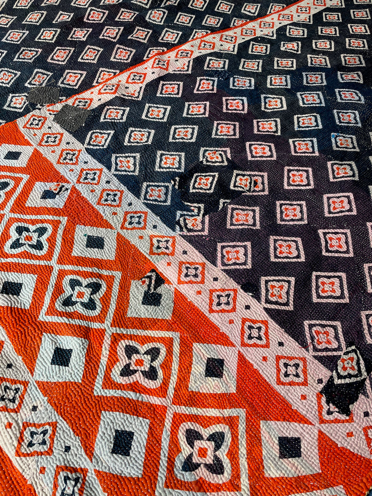 Vintage Kantha Quilt 52