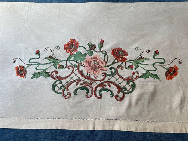 The Flower Queen Hand Embroidered Vintage Eastern European Folk