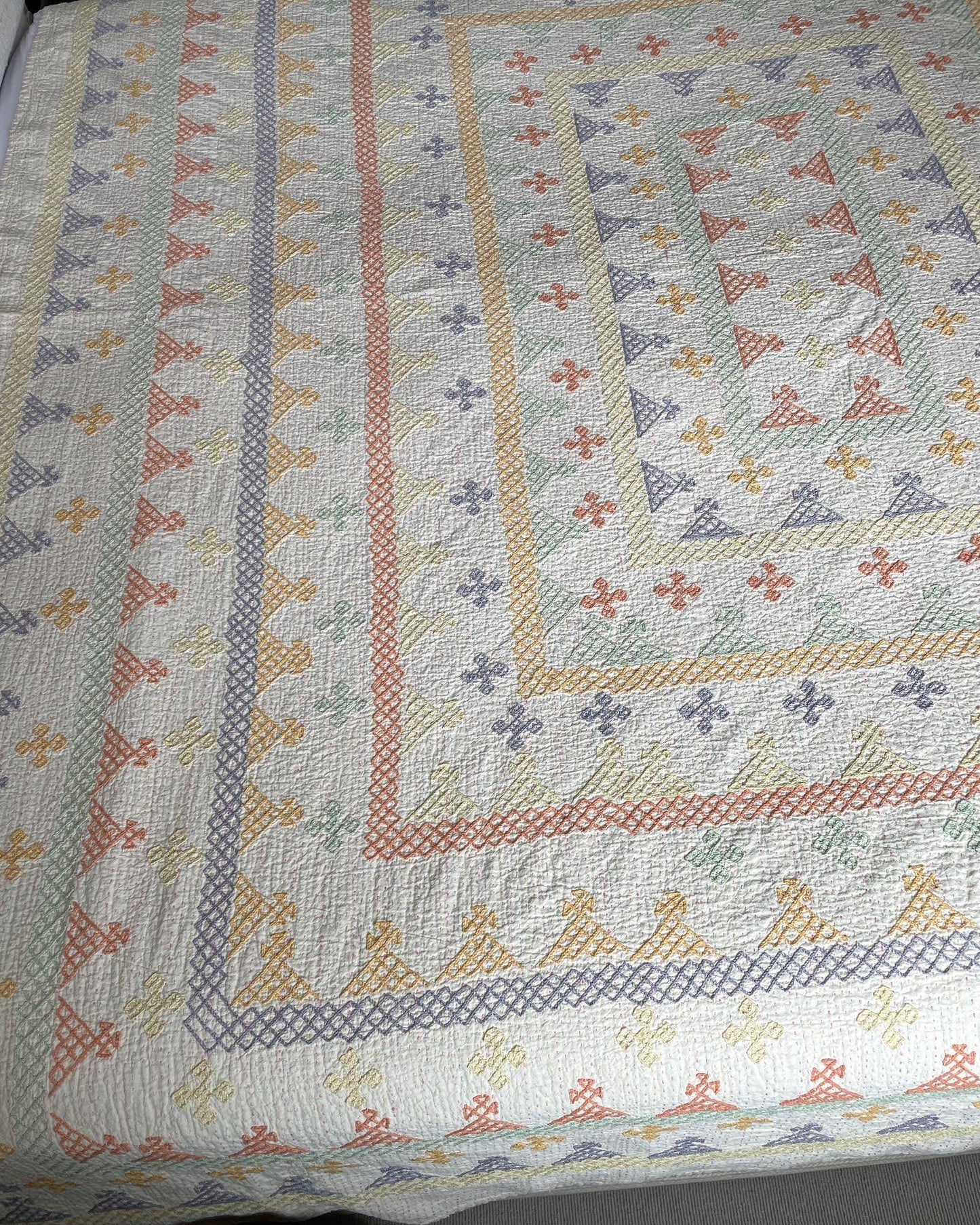 
                  
                    large super king bedspread embroidered ralli kantha quilt cotton comforter handmade bedcover
                  
                