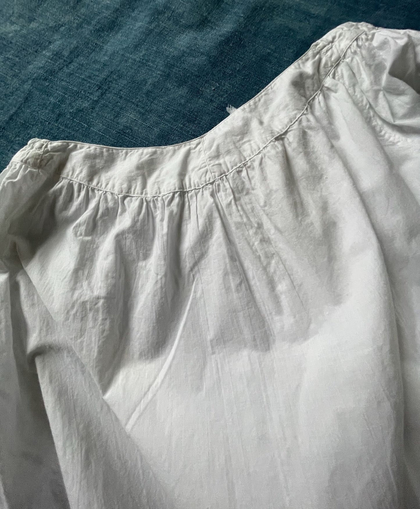 
                  
                    white cotton skirt antique french petticoat jupon historical lace broderie anglaise frill small
                  
                