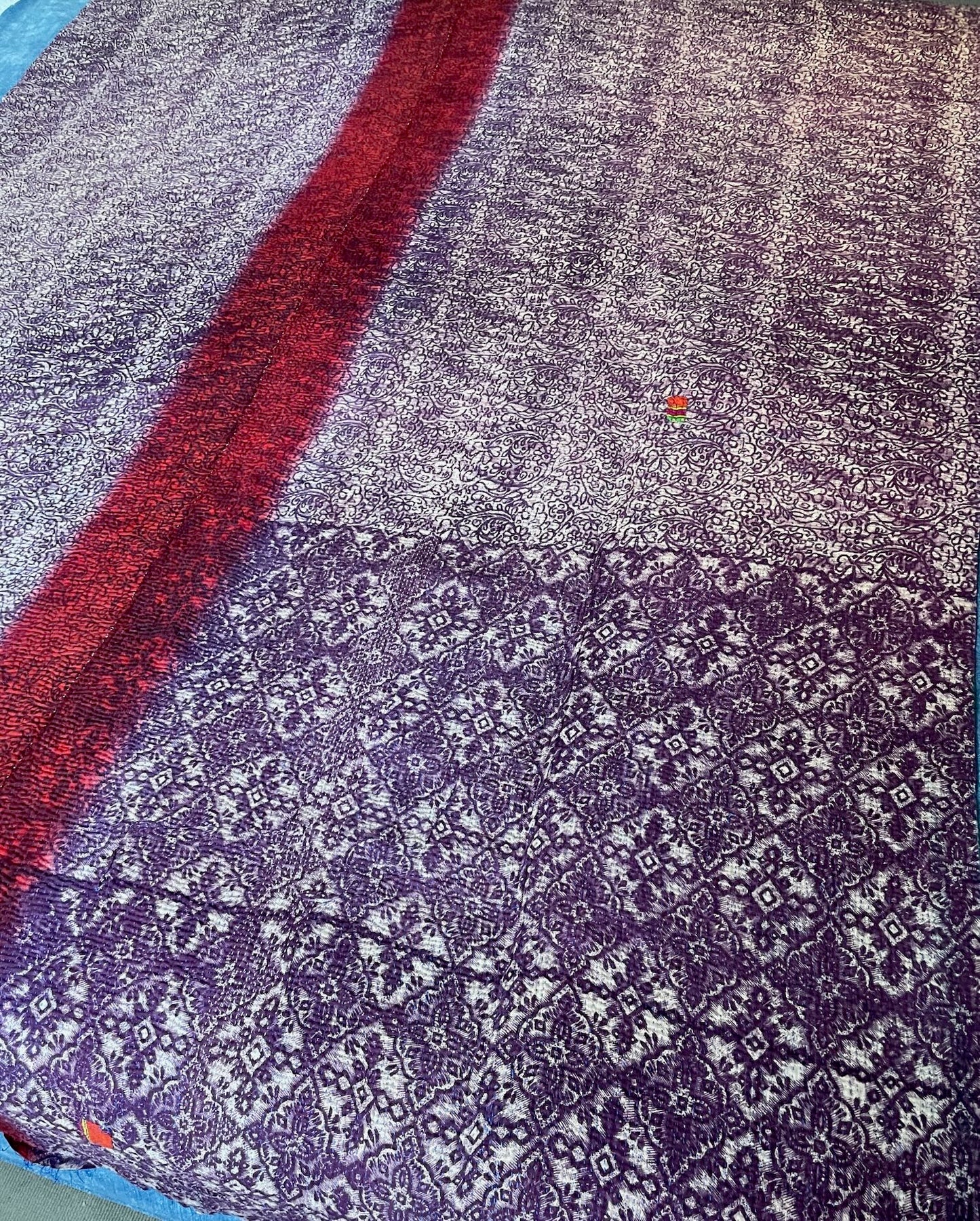 
                  
                    jade green kantha quilt bedspread sofa throw single double washable cotton handmade bedcover
                  
                