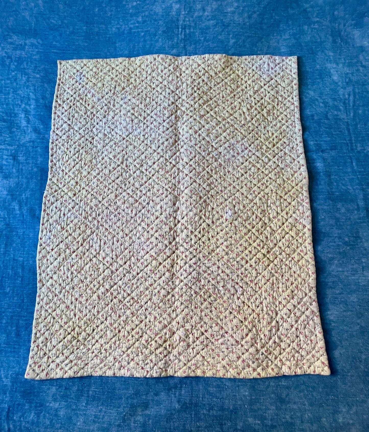 
                  
                    antique french quilt yellow red provencal pique small childs nursery bedcover comforter floral
                  
                