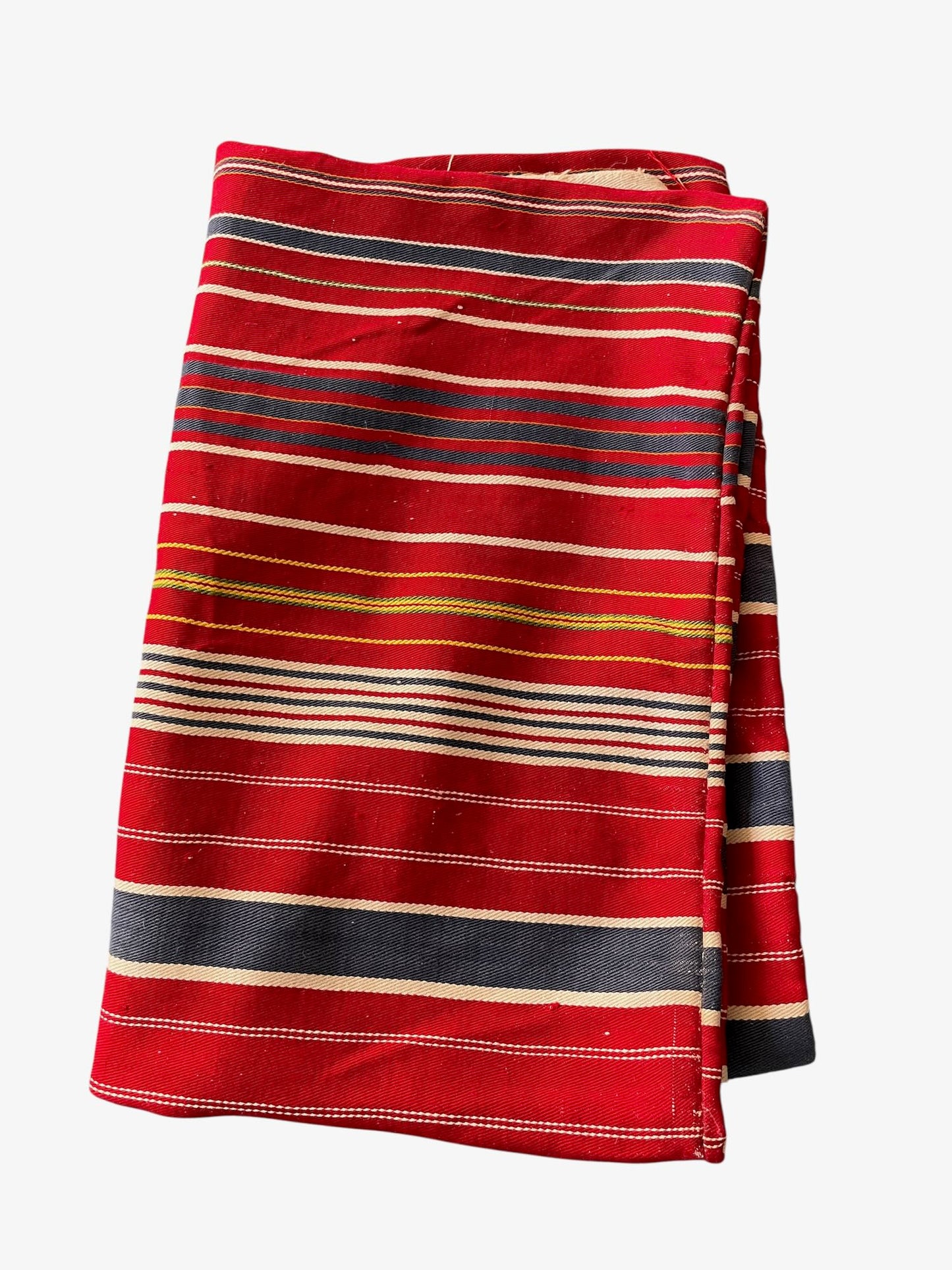 
                  
                    rustic vintage striped pillow cover fabric red white blue folk textile cotton upholstery
                  
                