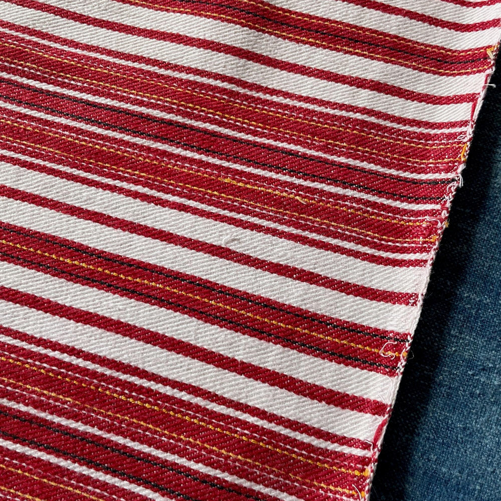 
                  
                    red white stripe narrow loom east europe upholstery fabric cushion cover washable cotton material
                  
                