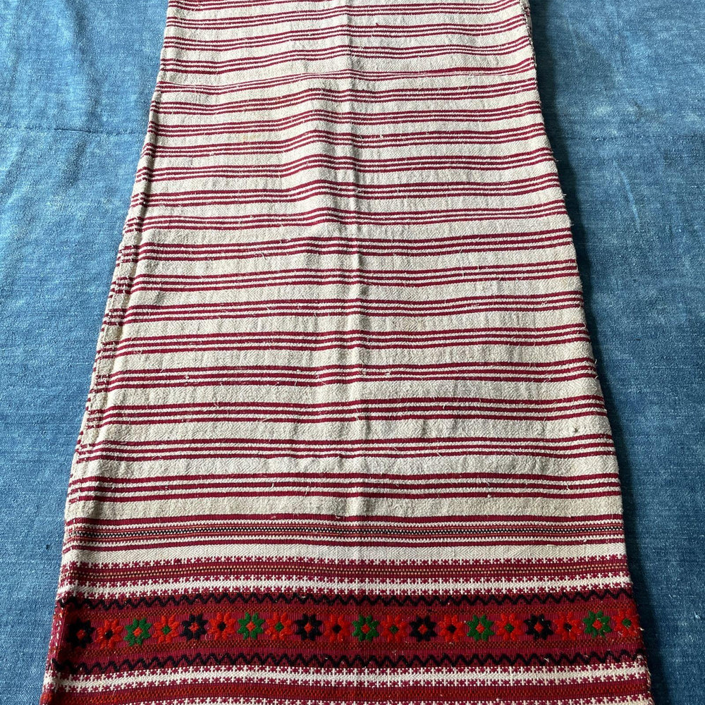 
                  
                    vintage red stripe rustic hemp pillow cover grain sack feed sack burlap cushion bath mat large
                  
                