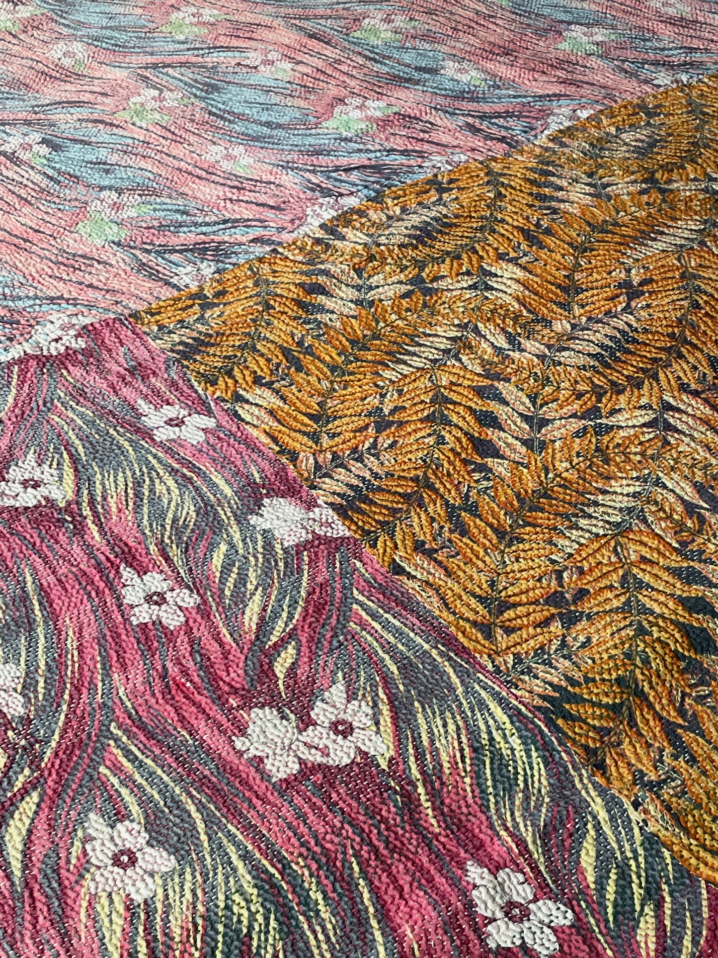 
                  
                    soft pink yellow kantha quilt uk bedspread heavy large king double cotton comforter washable 
                  
                