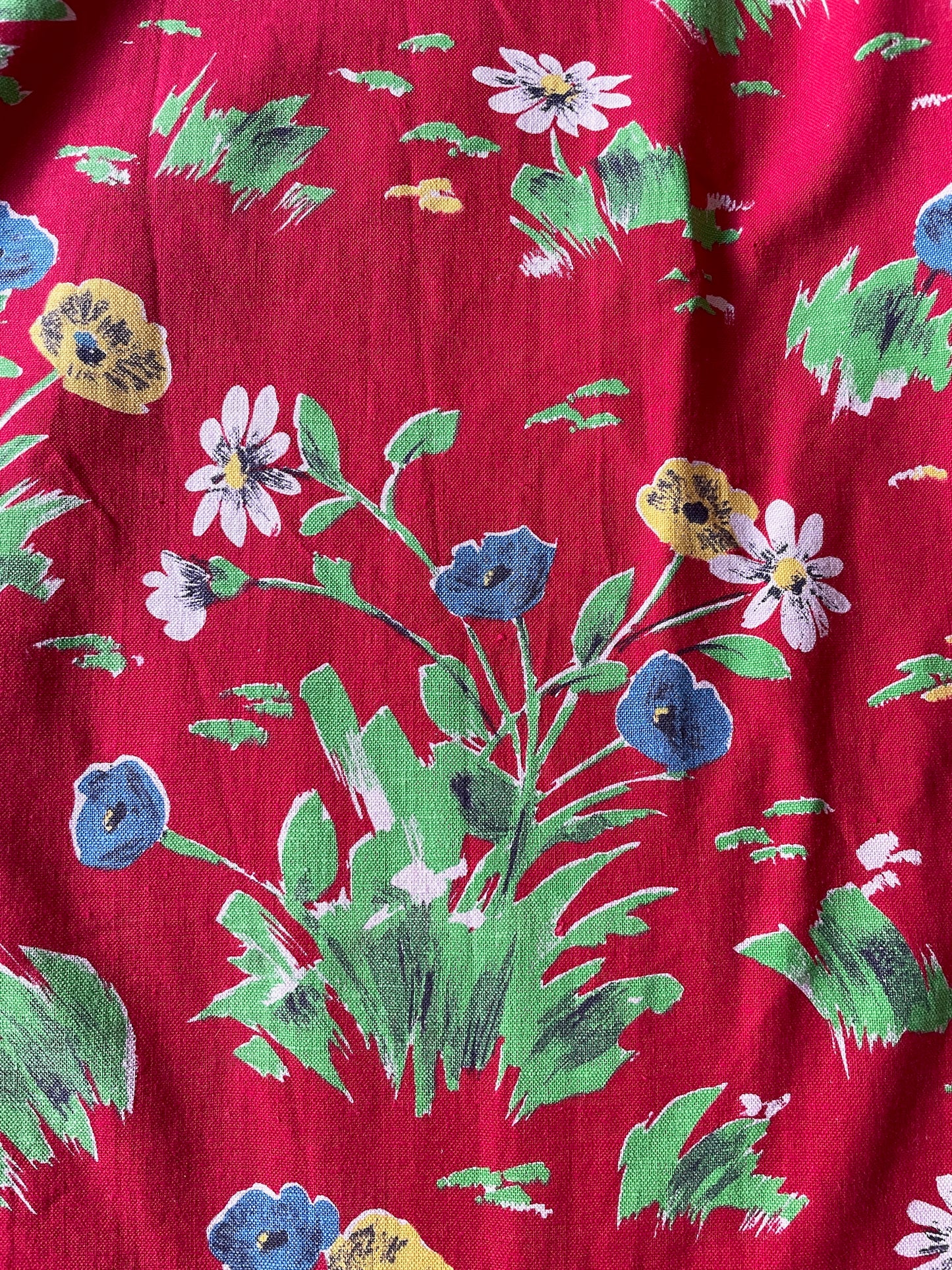 red flowery curtains pair floral patterned drapes in mid-weight cotton coloured window treatment