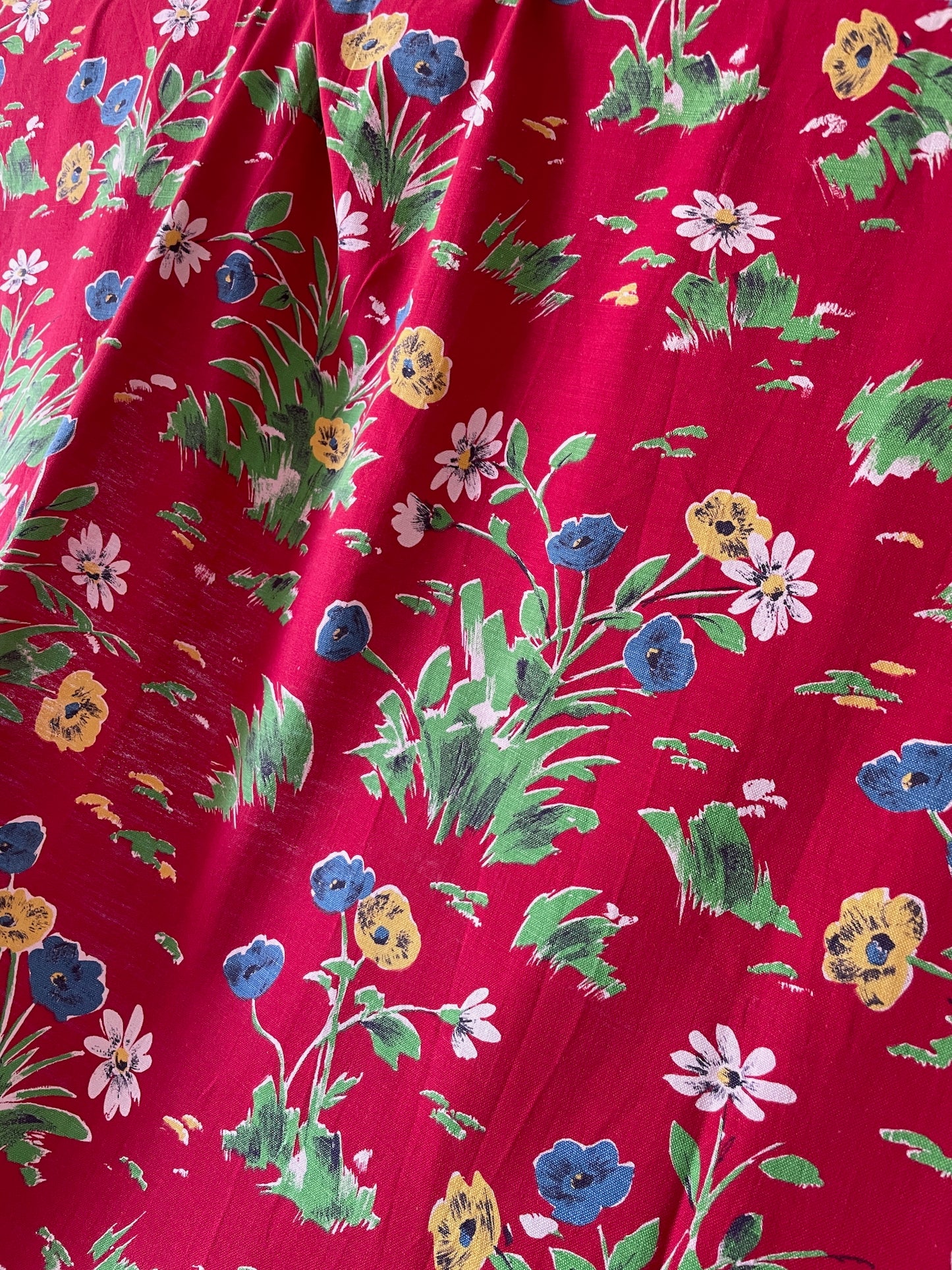 
                  
                    red flowery curtains pair floral patterned drapes in mid-weight cotton coloured window treatment
                  
                