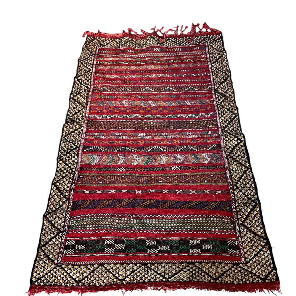 small berber rug tunisian carpet red black mat entry way carpet boho decor