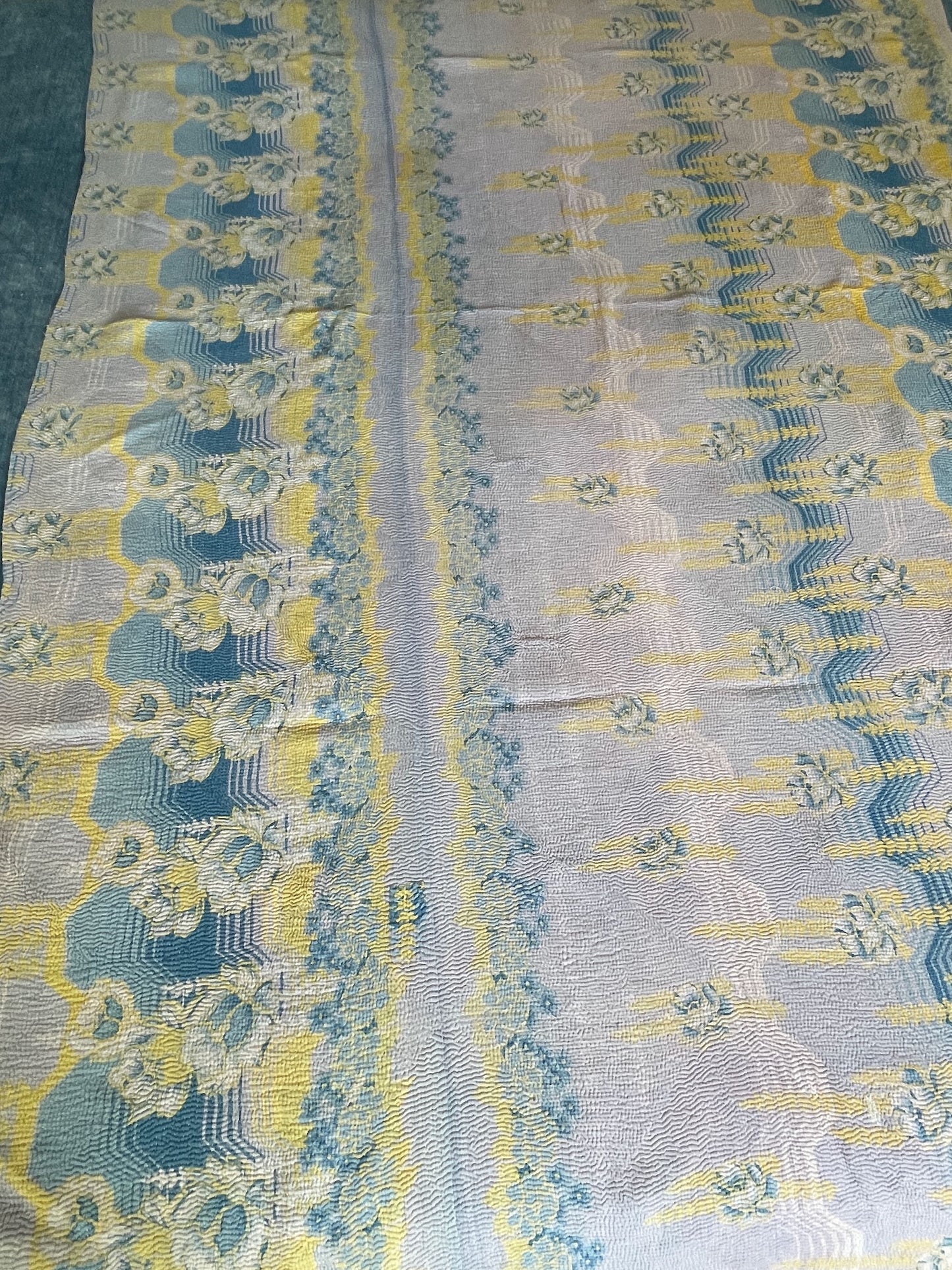 
                  
                    pretty bedspread cotton sofa throw pale blue kantha quilt single cotton comforter washable
                  
                