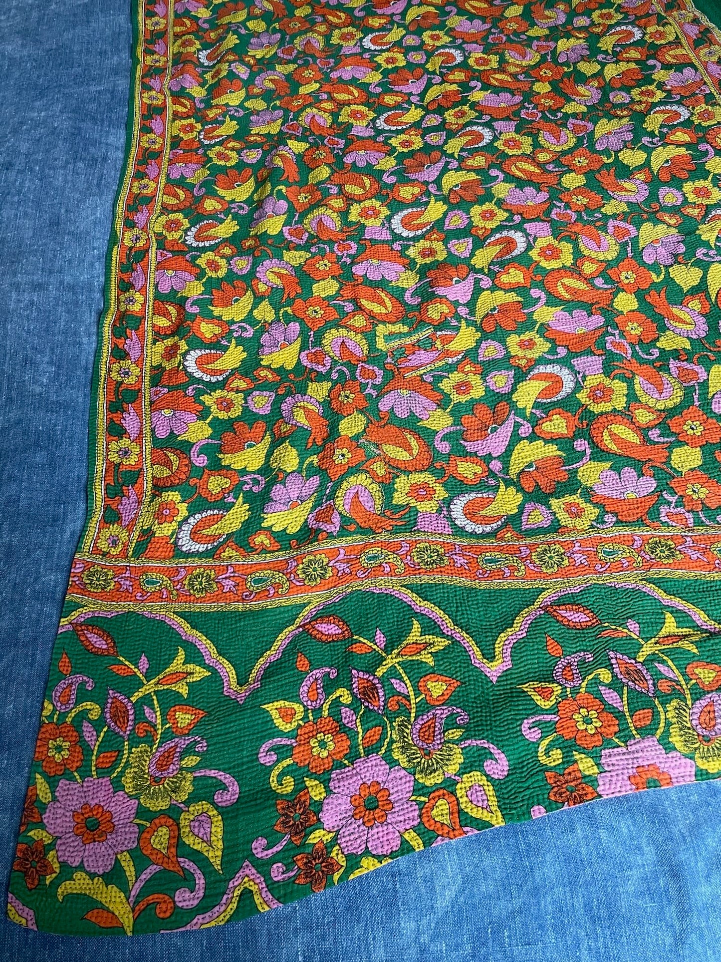 
                  
                    Vintage Kantha Quilt 508
                  
                
