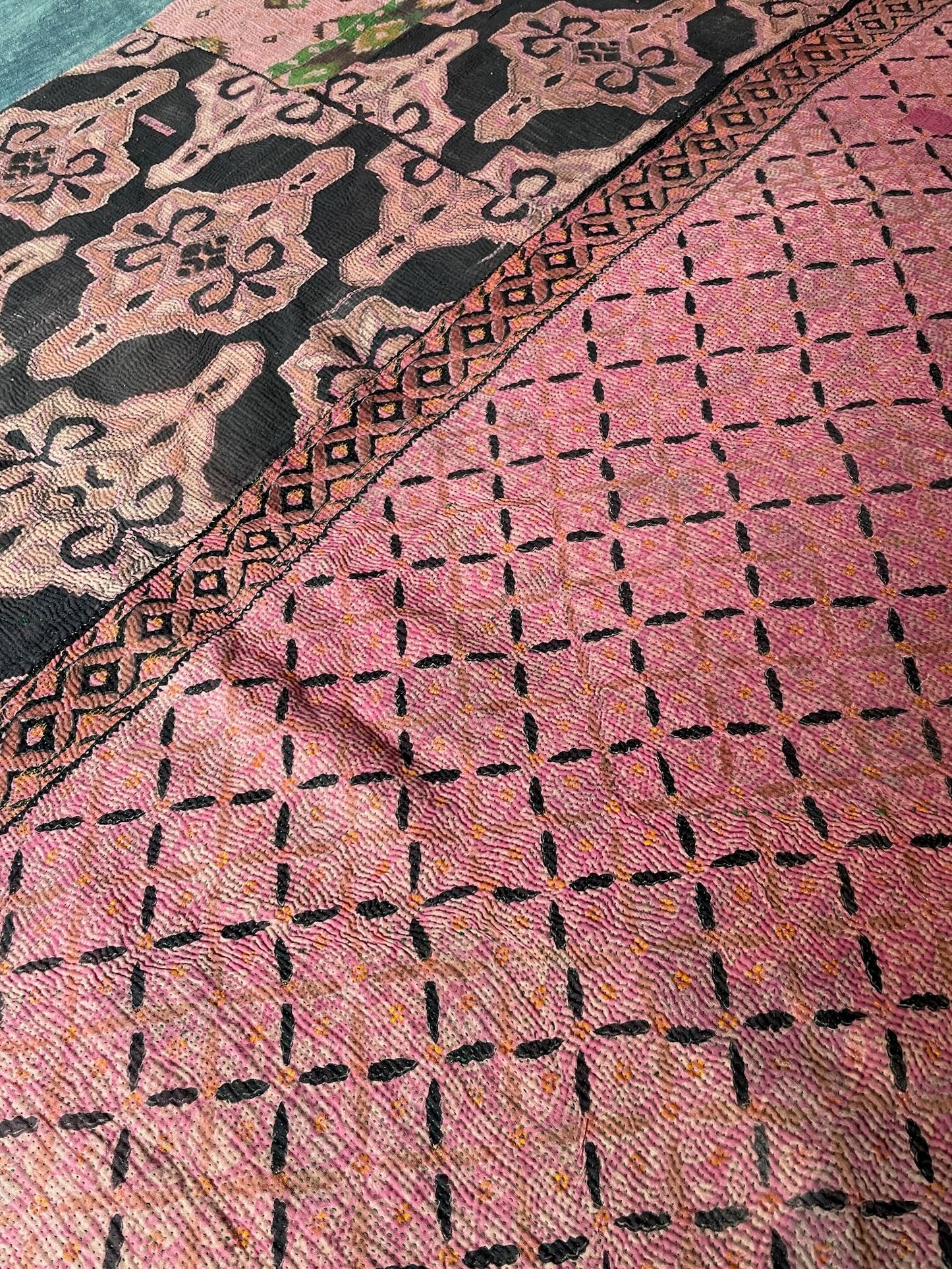 
                  
                    Vintage Kantha Quilt 508
                  
                