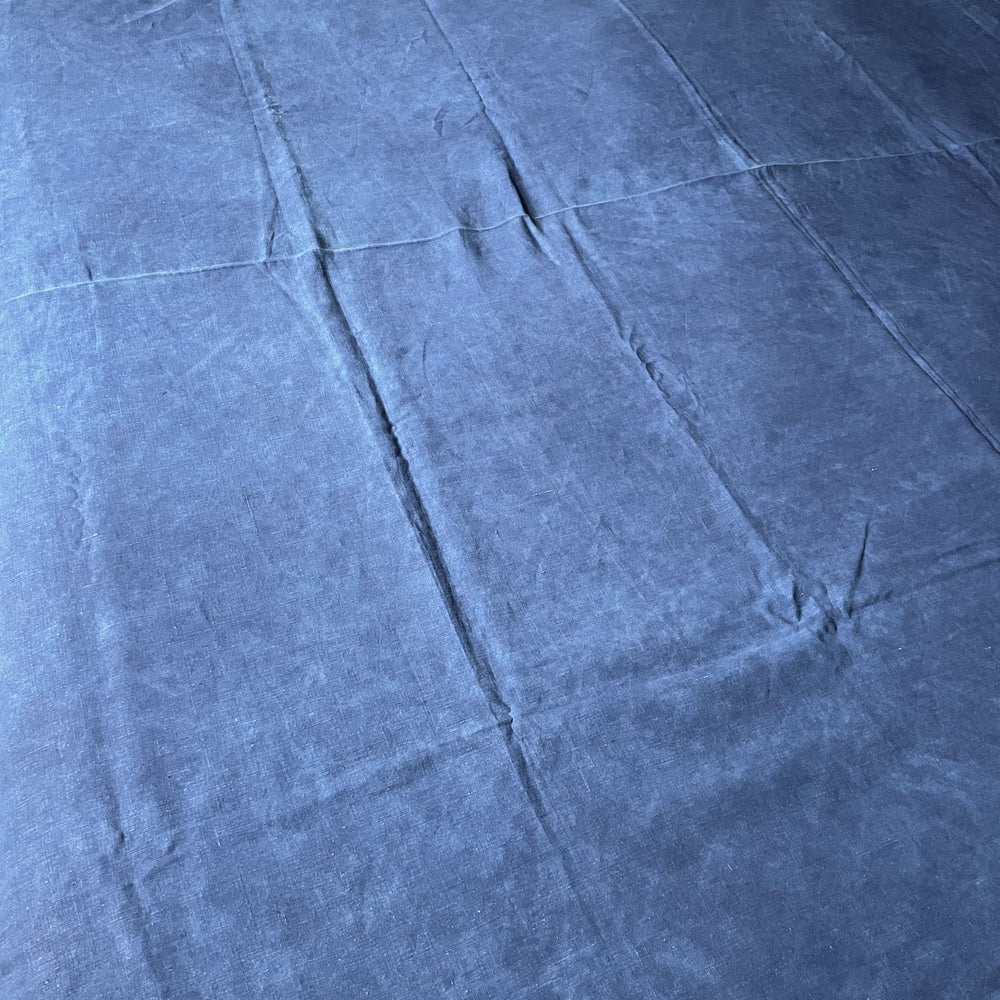 
                  
                    antique french indigo blue linen sheet fabric cushion material tablecloth navy blue wasshable
                  
                