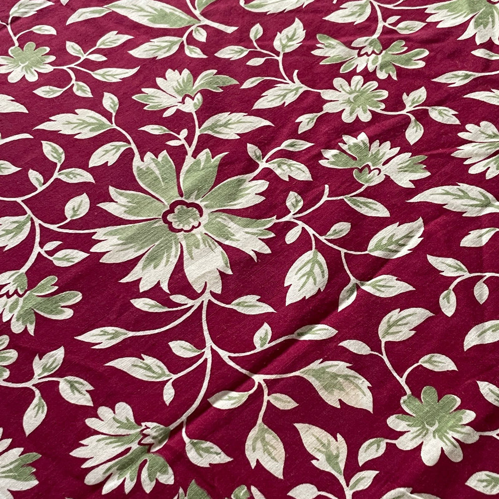 
                  
                    antique french cotton bedspread red green lightweight cotton for sewing projects cushions
                  
                