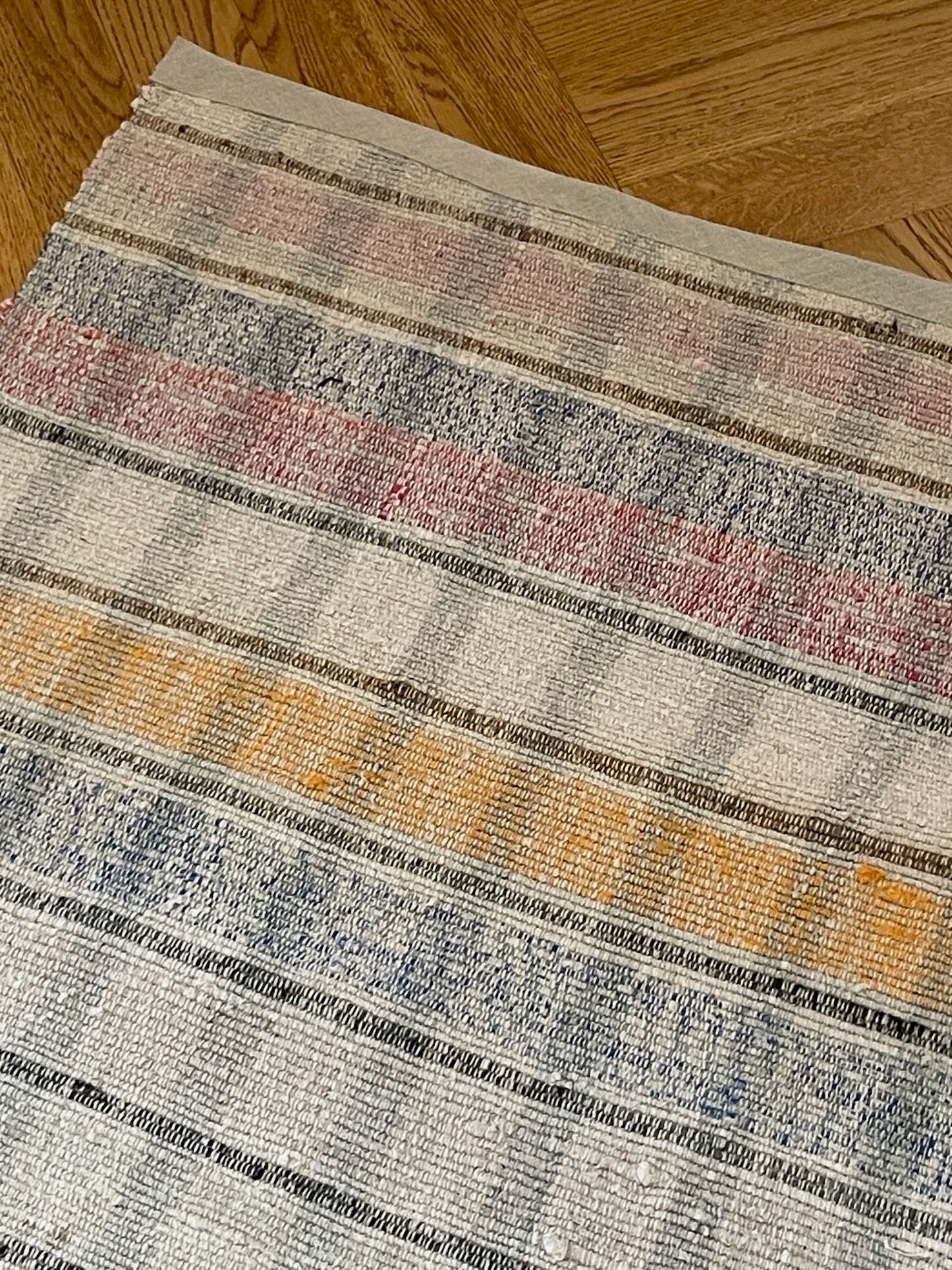 
                  
                    striped cotton rag rug blue grey yellow kitchen mat washable hall carpet hearth rug trasmatta
                  
                