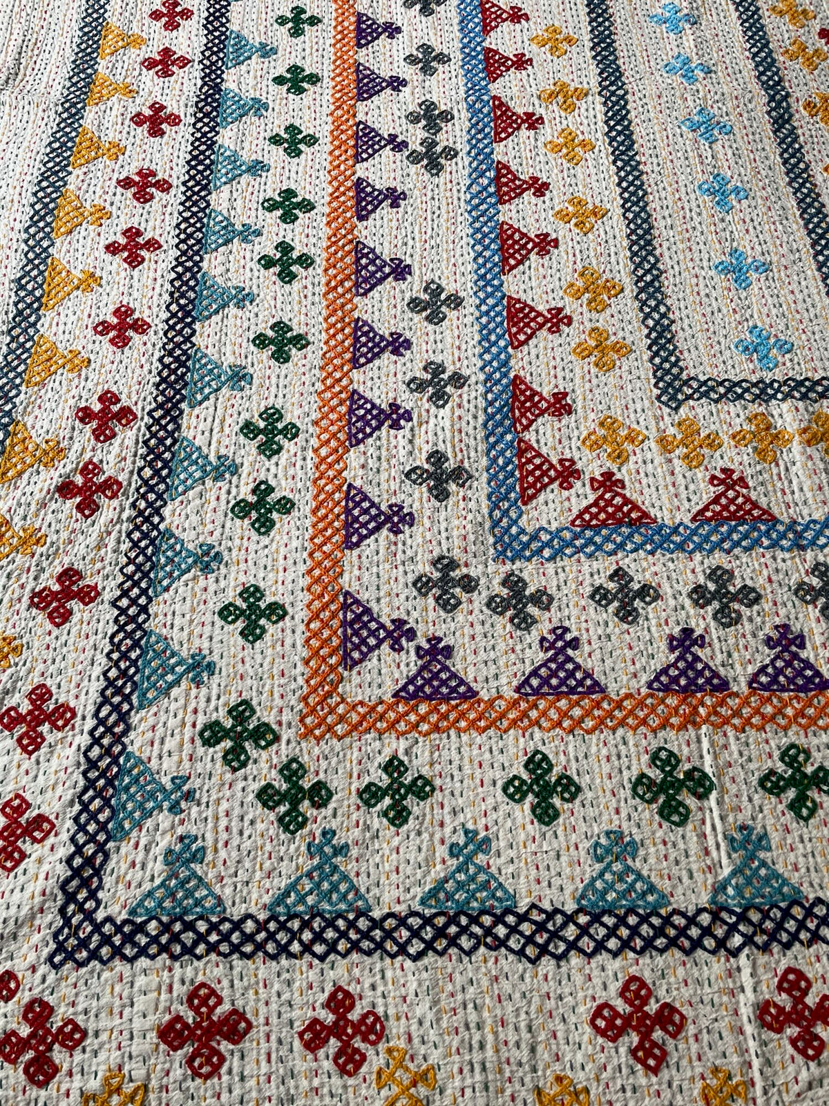 
                  
                    bright multi colour ralli quilt bedspread single cotton washable comforter kids room handmade
                  
                