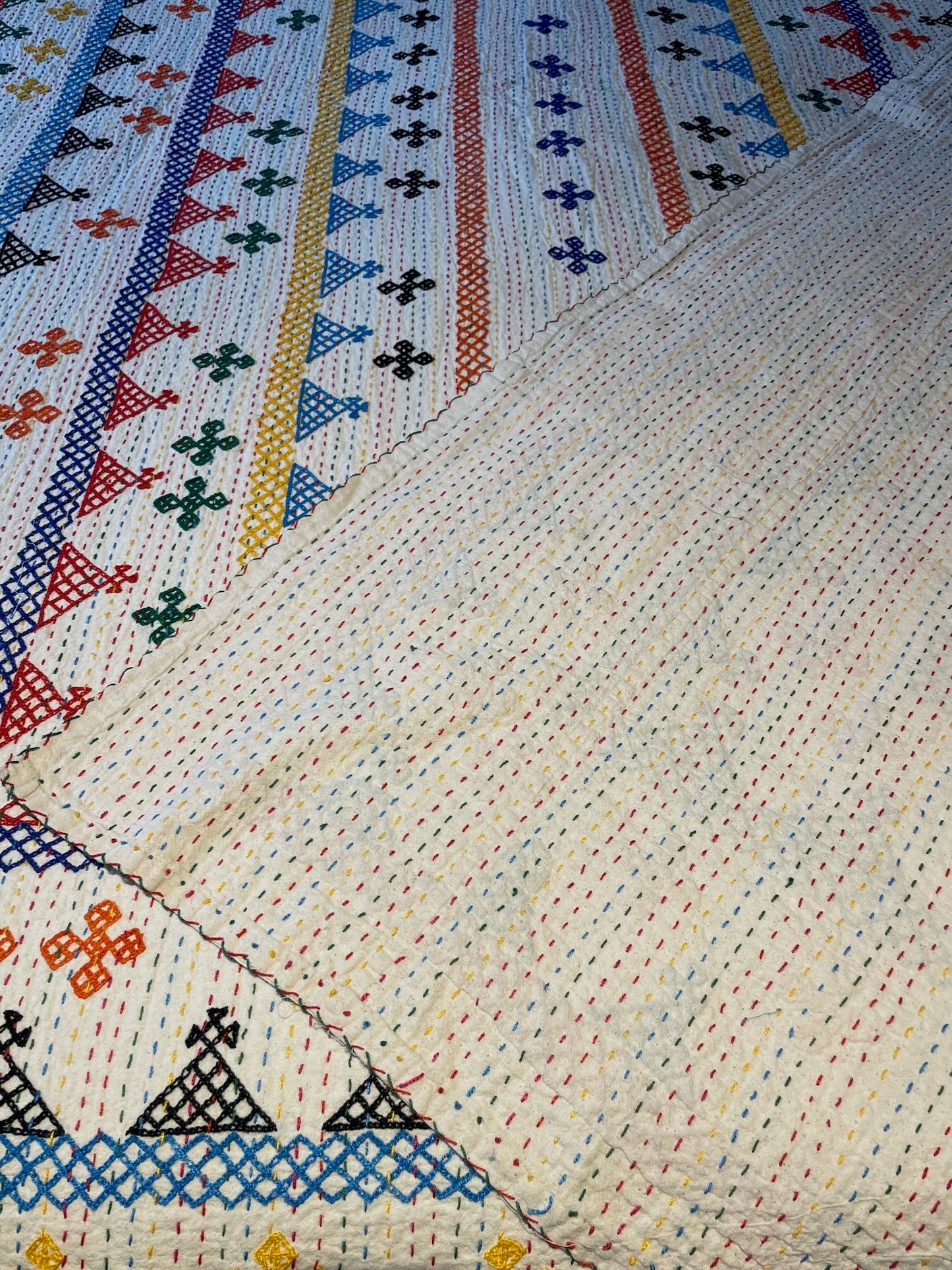 
                  
                    red blue yellow ralli quilt single kids or dorm room bedspread cotton washable comforter boho
                  
                