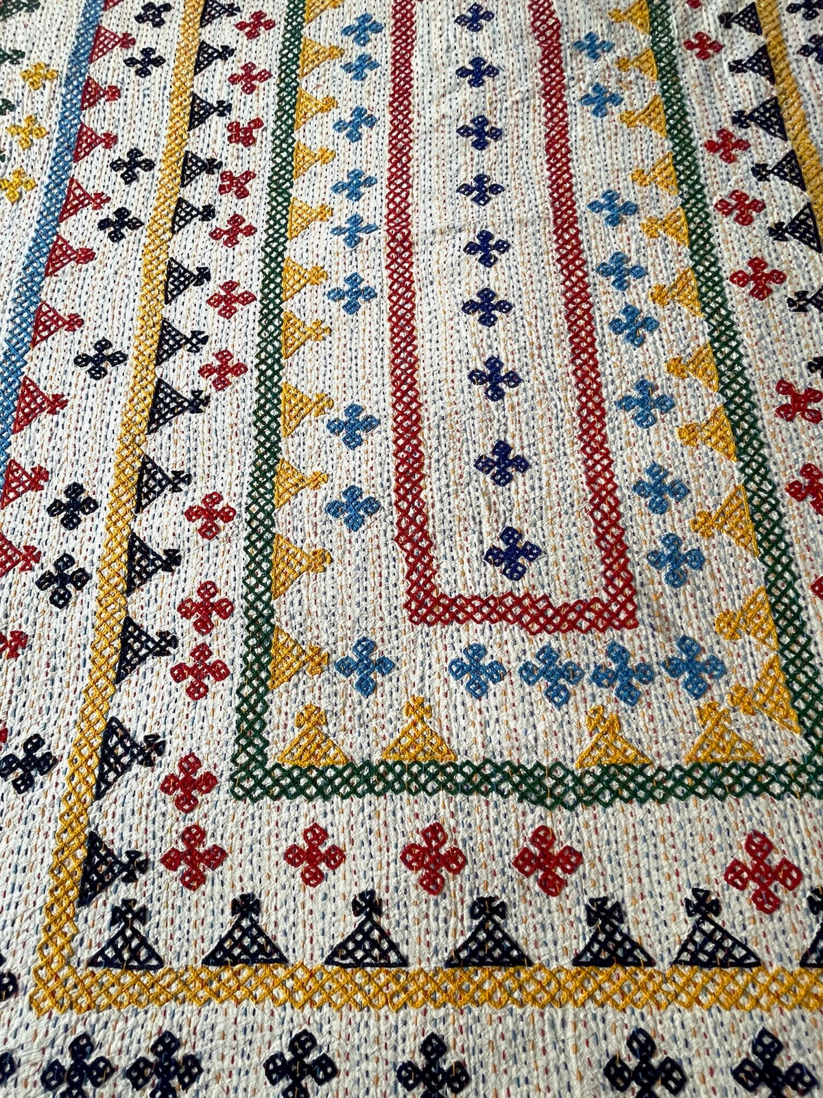 
                  
                    ralli quilt single bedspread bright primary colours embroidered comforter for kids room
                  
                