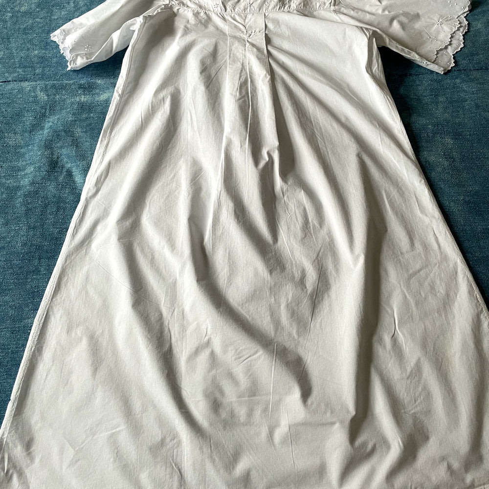 
                  
                    antique french chemise nightdress cosplay costume white embroidered cotton hand stitched RC
                  
                