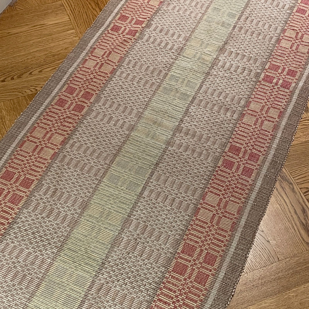 
                  
                    long hall runner hungarian rips rug floor carpet entry way mat vintage cotton woven geometric
                  
                