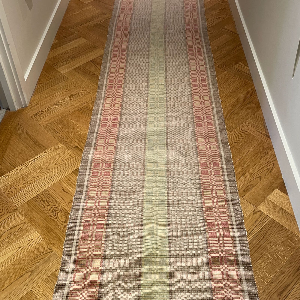 
                  
                    long hall runner hungarian rips rug floor carpet entry way mat vintage cotton woven geometric
                  
                