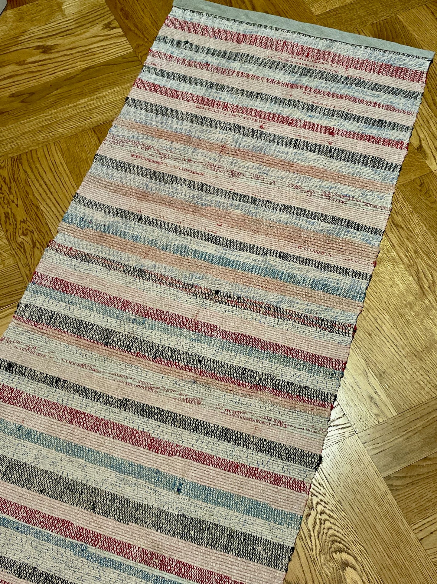 
                  
                    striped floor runner rag rug pink blue red grey washable cotton kitchen mat bathroom carpet washable
                  
                