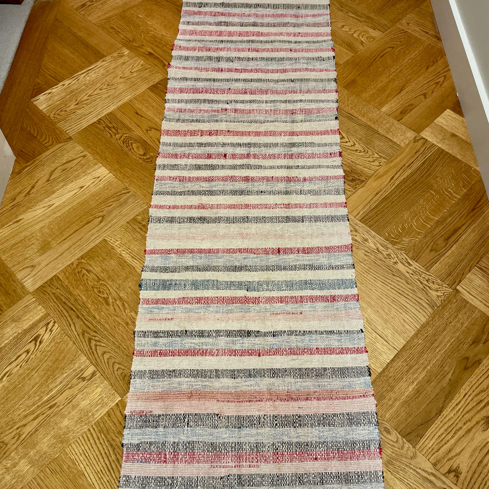 striped hall runner rag rug hall floor carpet bath mat kitchen mat blue red pink grey  washable