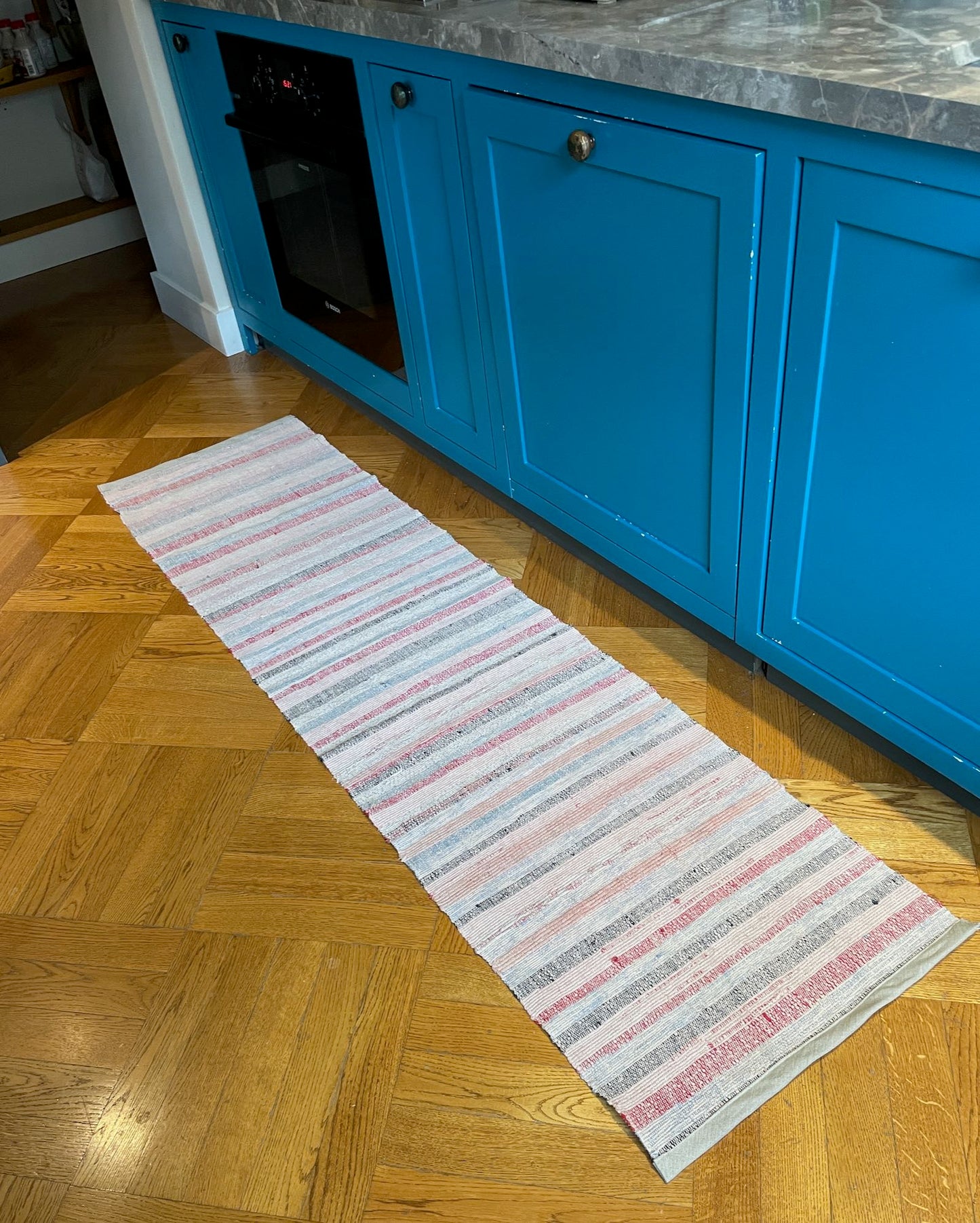 
                  
                    striped floor runner rag rug pink blue red grey washable cotton kitchen mat bathroom carpet washable
                  
                