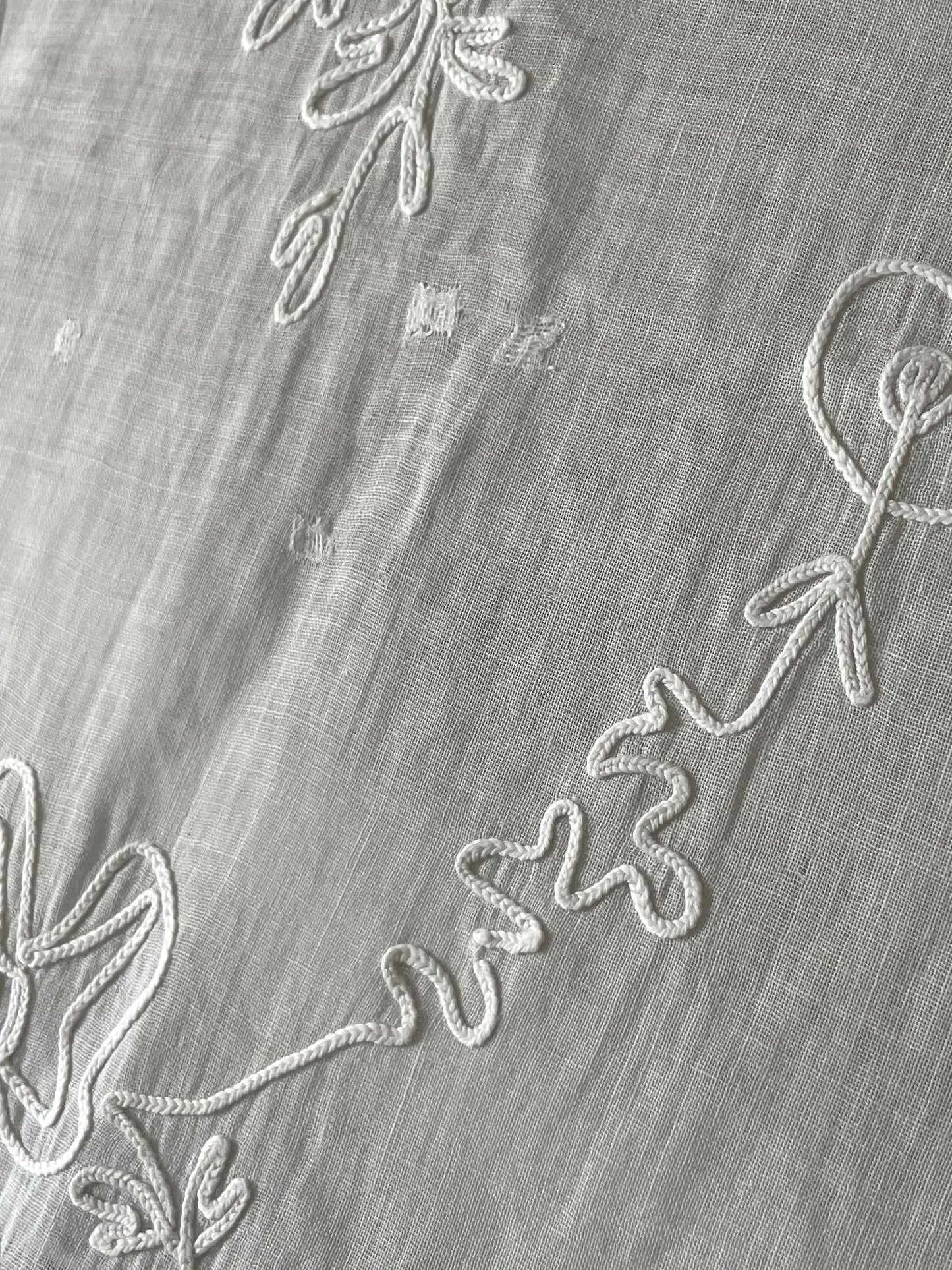 
                  
                    antique french curtains pair broderie cornelys embroidered white long sheer cotton chateau
                  
                