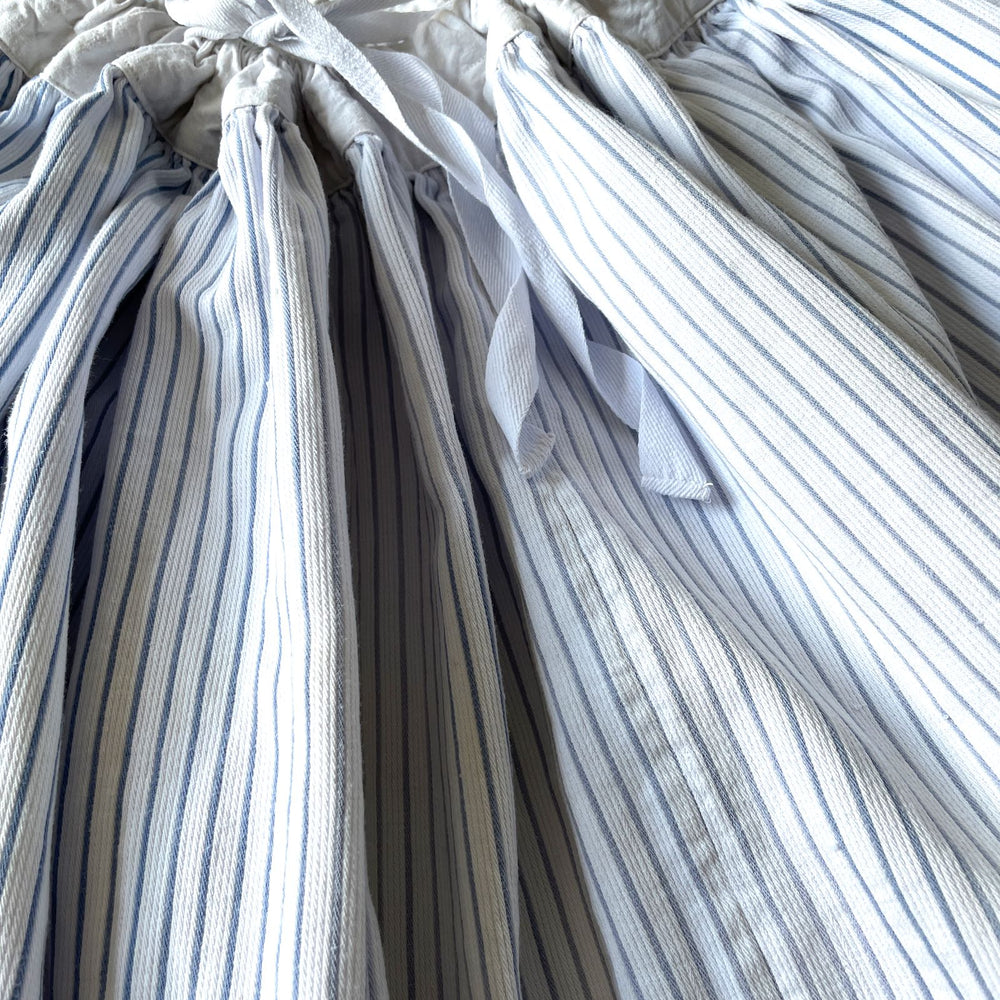 
                  
                    blue stripe french petticoat jupon antique costumer heirloom textiles victorian film prop
                  
                