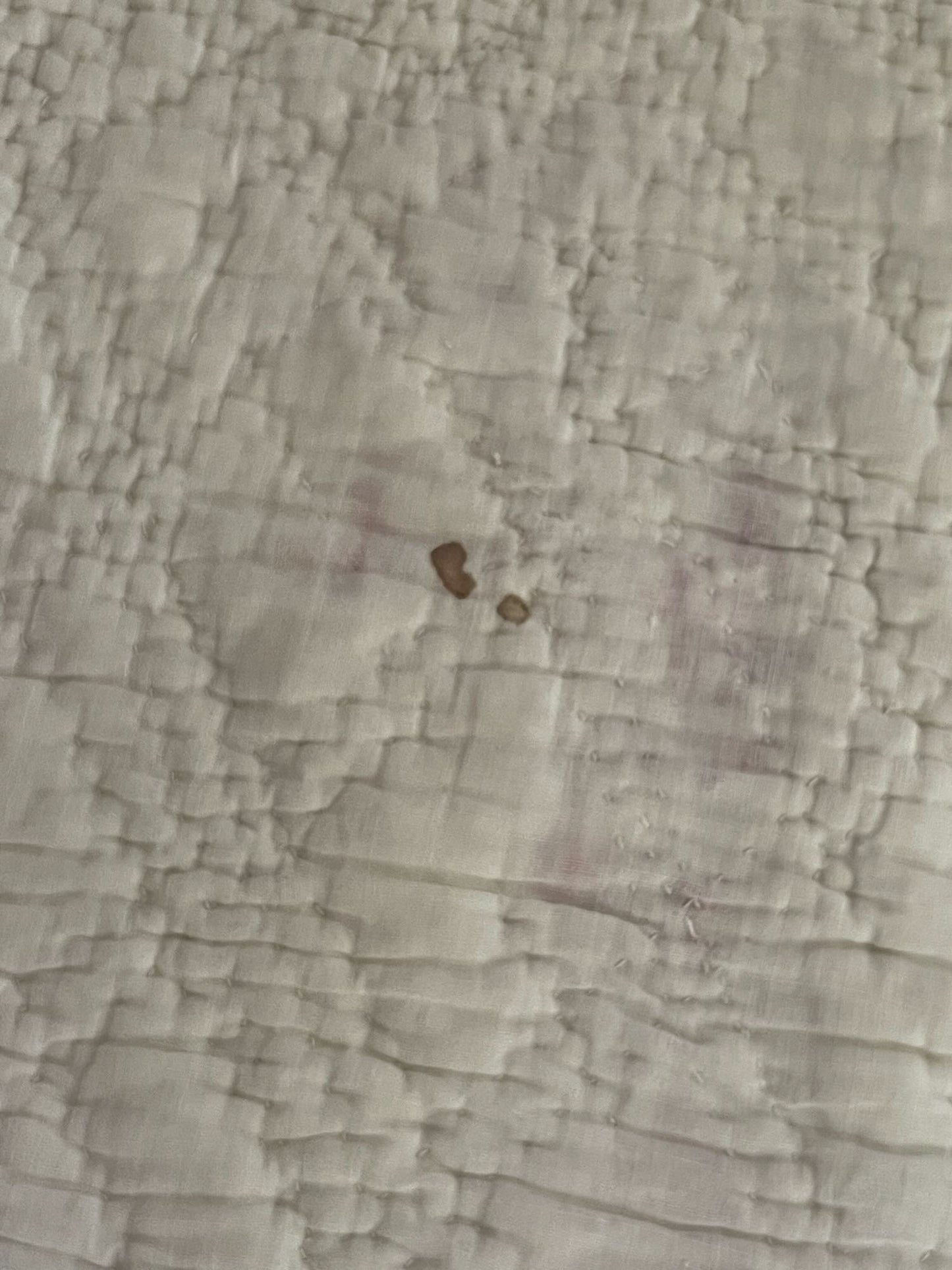 
                  
                    antique french quilt toile de jouy small pique cotton floral pretty white orange red bedcover double
                  
                