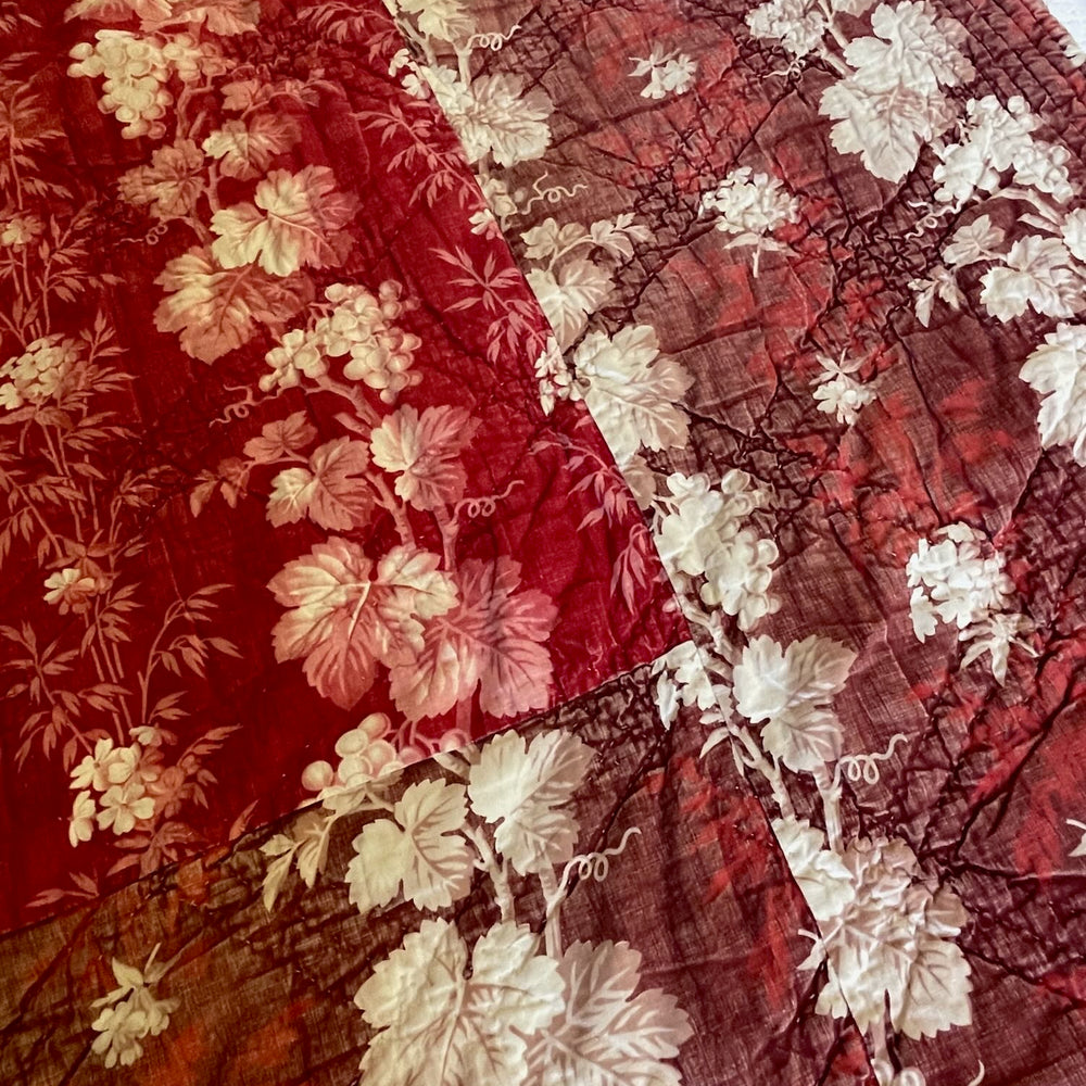 
                  
                    Antique French Quilt Cotton Vine Leaves Pique
                  
                