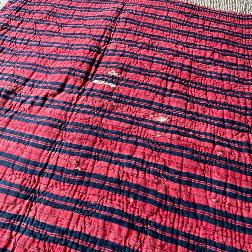 
                  
                    antique french quilt wholecloth comforter provence pique floral cotton rare collectors item 
                  
                