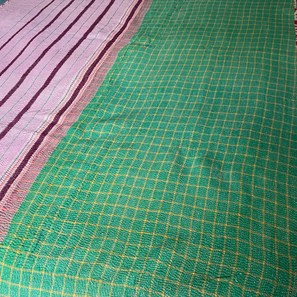 
                  
                    bright orange pink bedspread kantha quilt cotton washable sofa throw hand stitched single double
                  
                