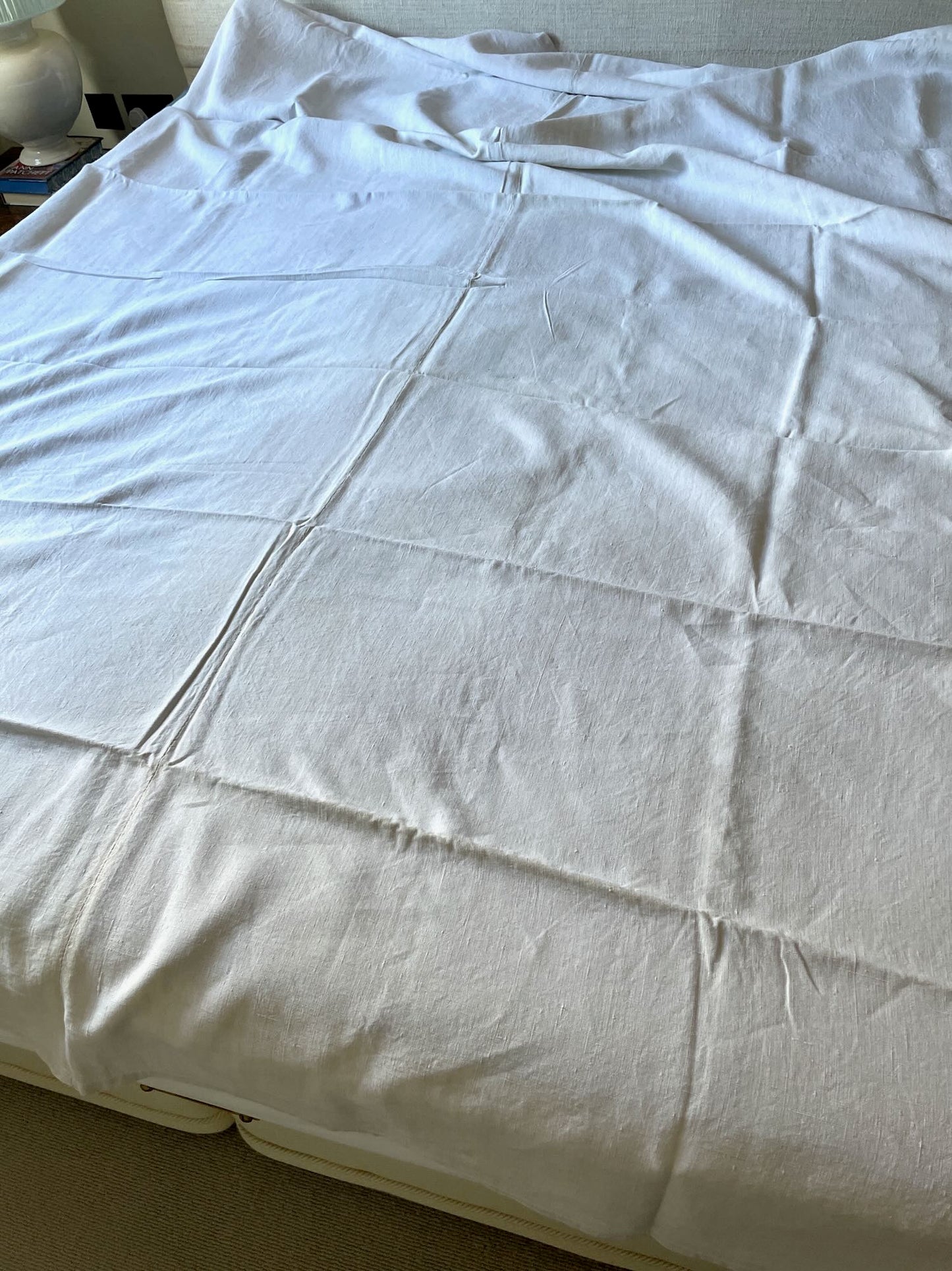 
                  
                    antique french linen hemp chanvre sheet white flat sheet for dyeing upholstery printing
                  
                