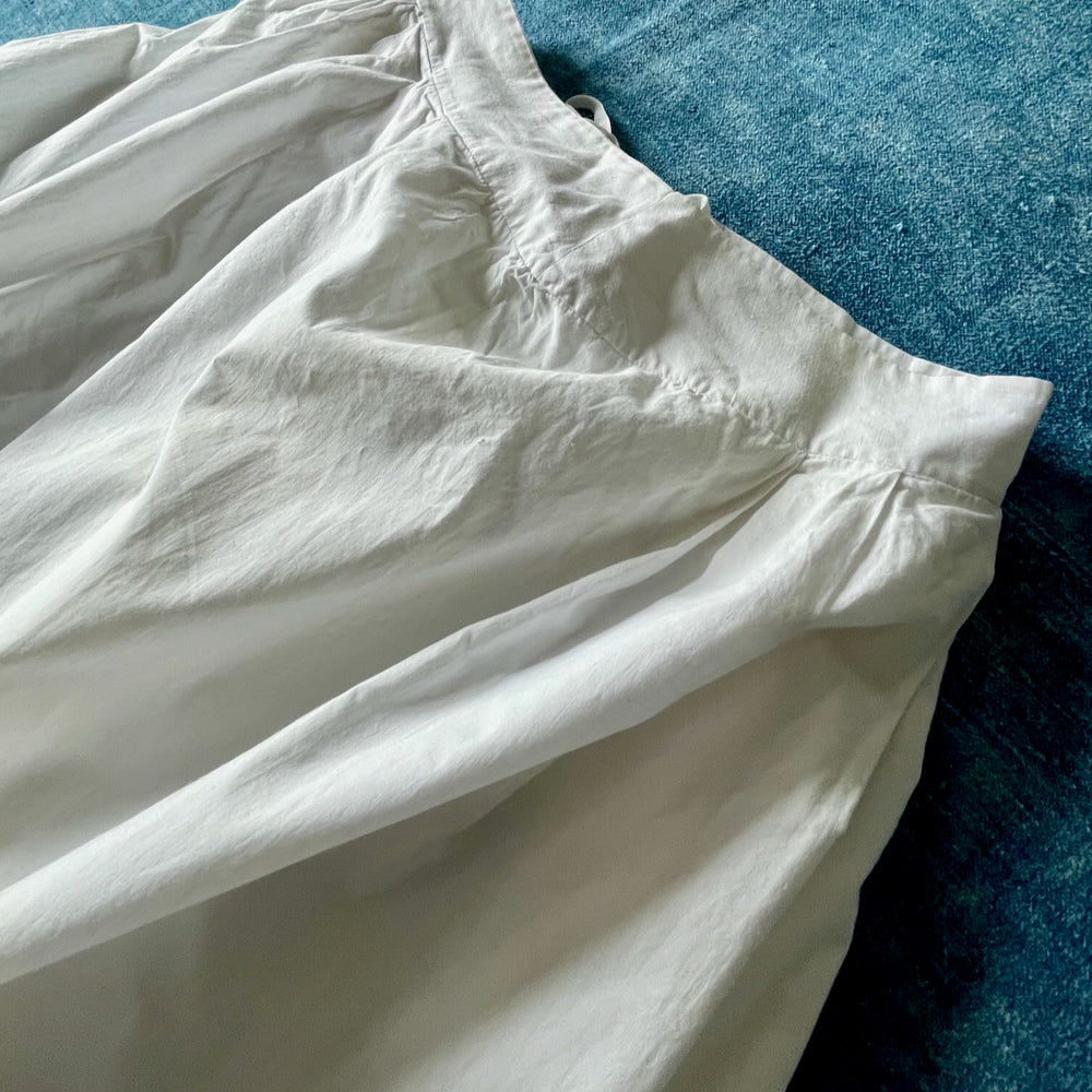 
                  
                    antique french petticoat underskirt summer skirt costume historical lace trim small white cotton
                  
                