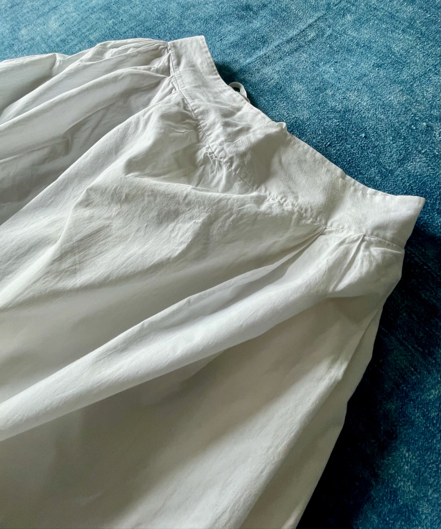 
                  
                    antique french petticoat underskirt summer skirt costume historical lace trim small white cotton
                  
                