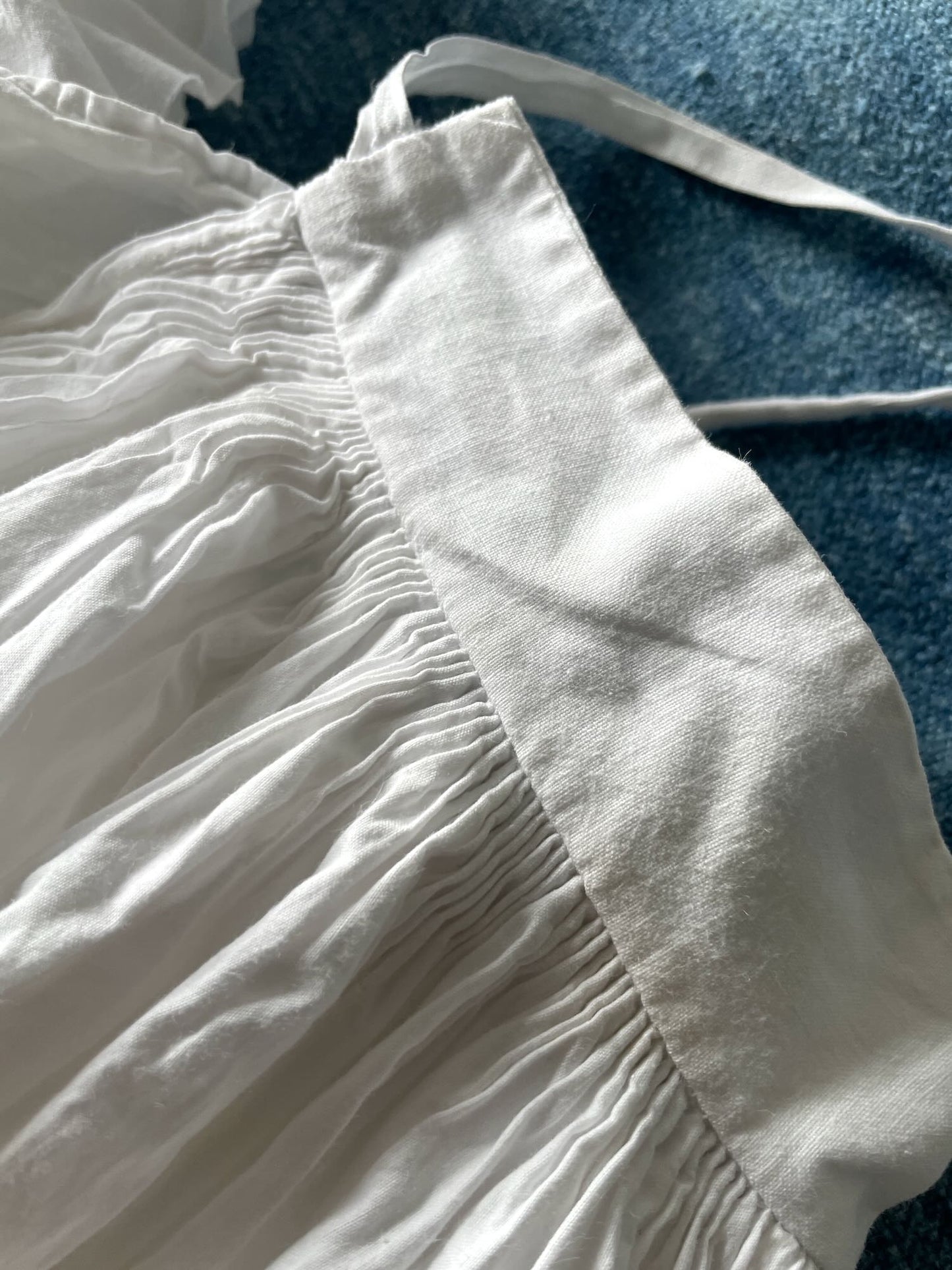 
                  
                    antique french petticoat underskirt summer skirt costume historical lace trim small white cotton
                  
                