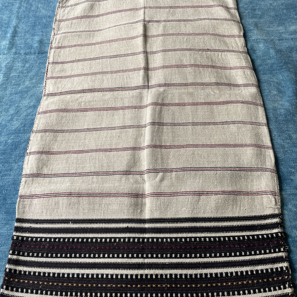 striped black red pillow cover large hemp rustic east european upholstery fabric mat washable