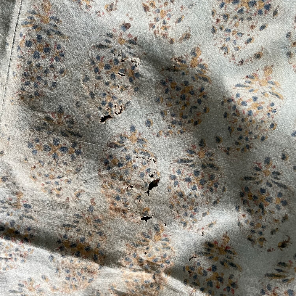 
                  
                    antique indo persian kalamkari blue red madder indigo floral decorative wall panel hanging
                  
                