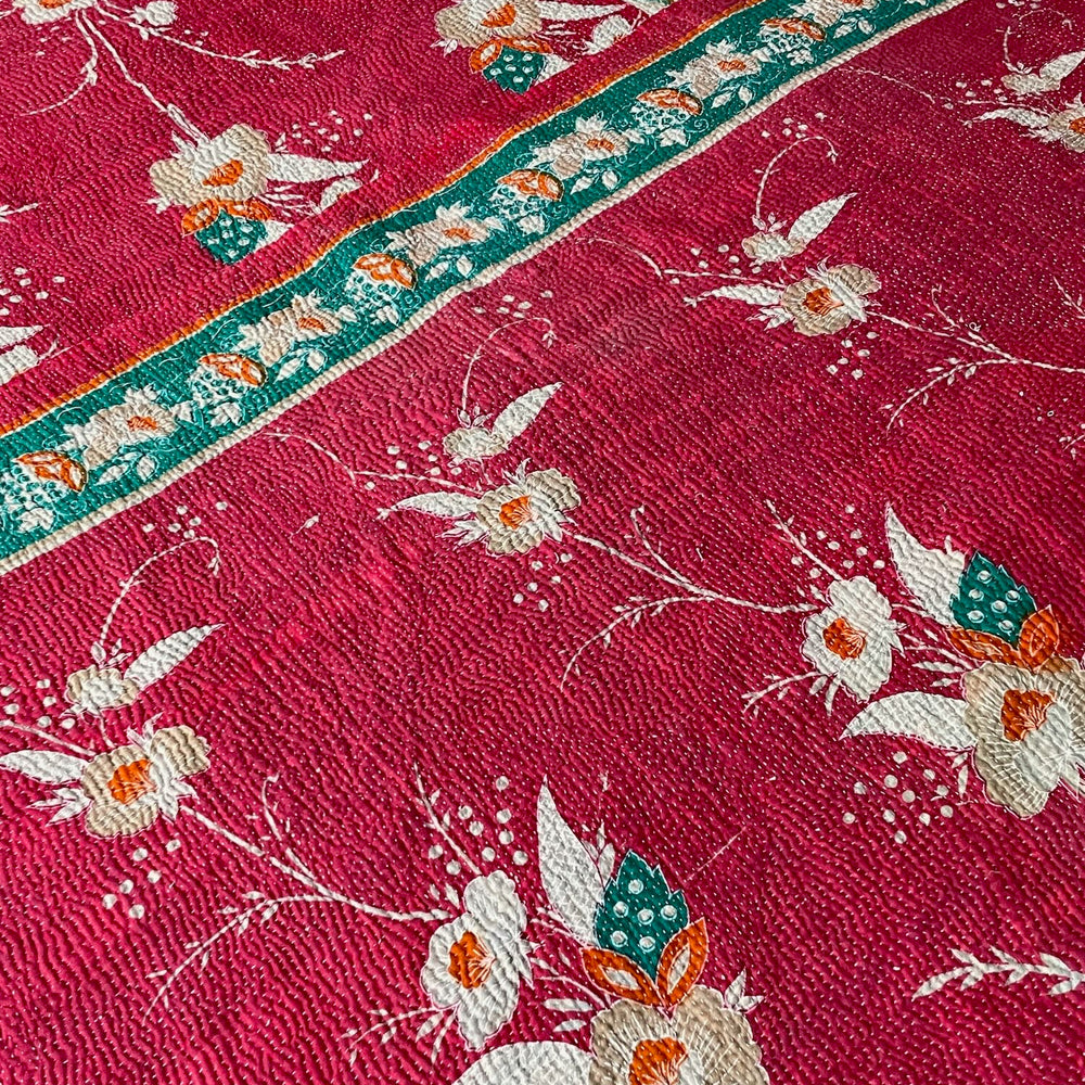 
                  
                    Vintage Kantha Quilt 423
                  
                