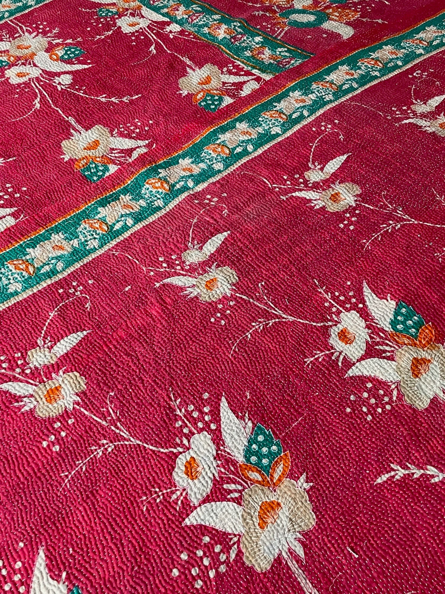 
                  
                    Vintage Kantha Quilt 423
                  
                