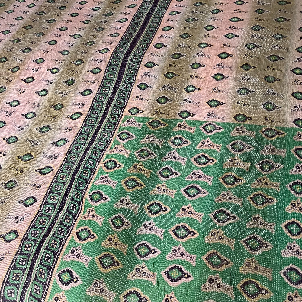 
                  
                    Vintage Kantha Quilt 423
                  
                