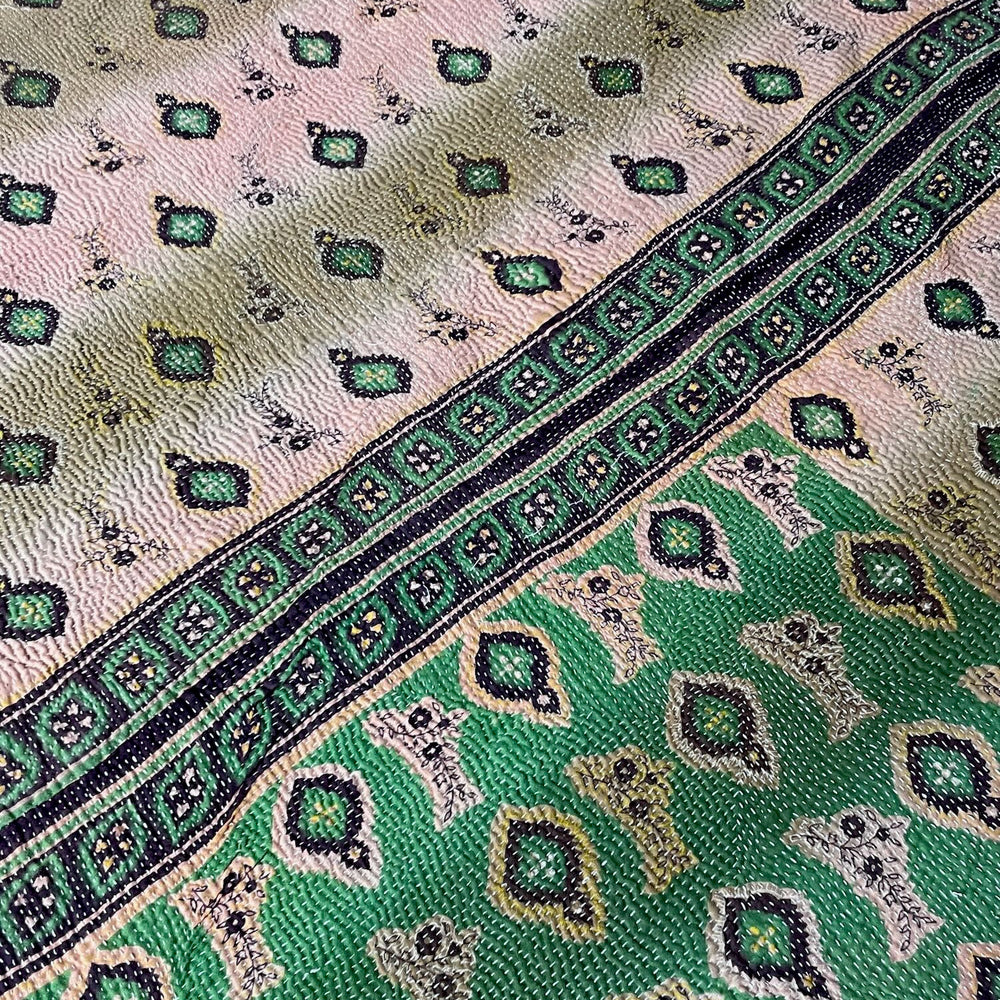 
                  
                    Vintage Kantha Quilt 423
                  
                