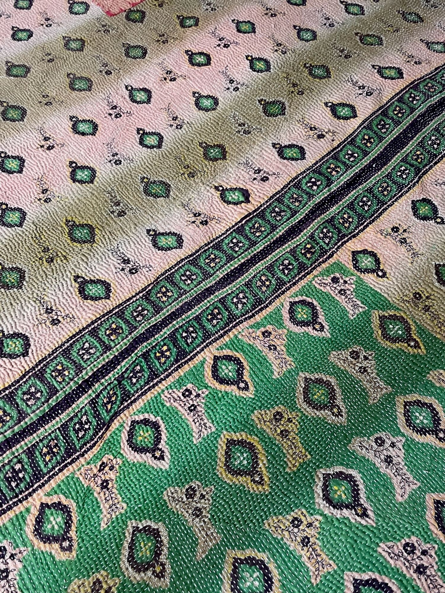 
                  
                    Vintage Kantha Quilt 423
                  
                