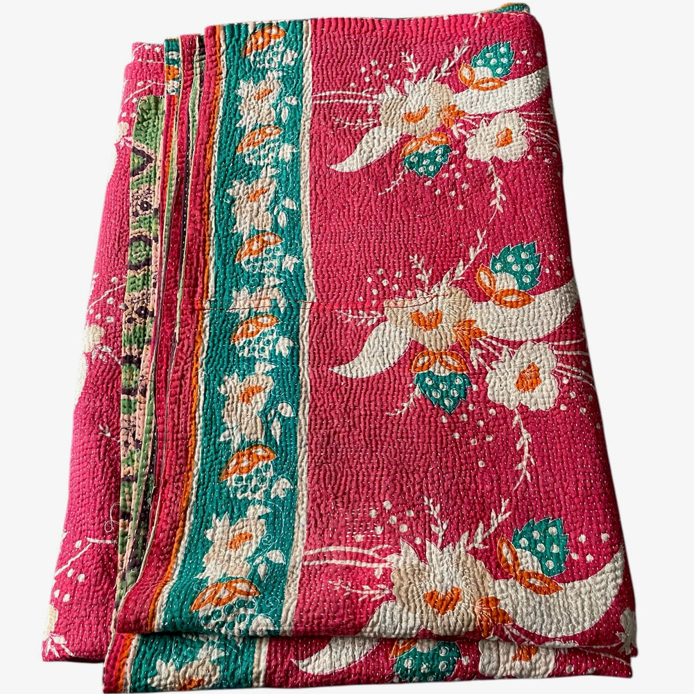 
                  
                    Vintage Kantha Quilt 423
                  
                