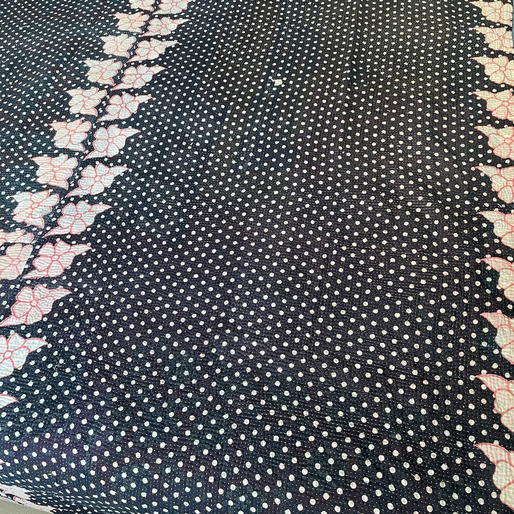 
                  
                    burnt orange patterned bedspread large kantha quilt sofa throw cotton comforter large washable 
                  
                